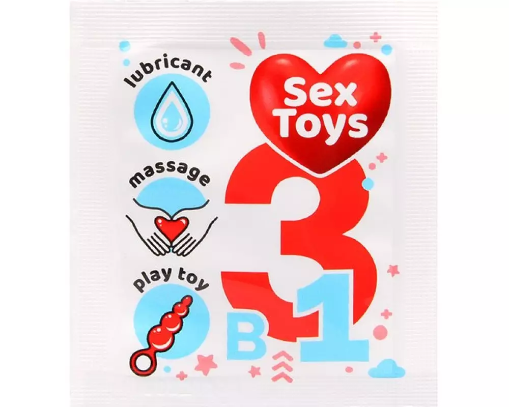 Гель"Sex-Toys" 3в1 пак.4г