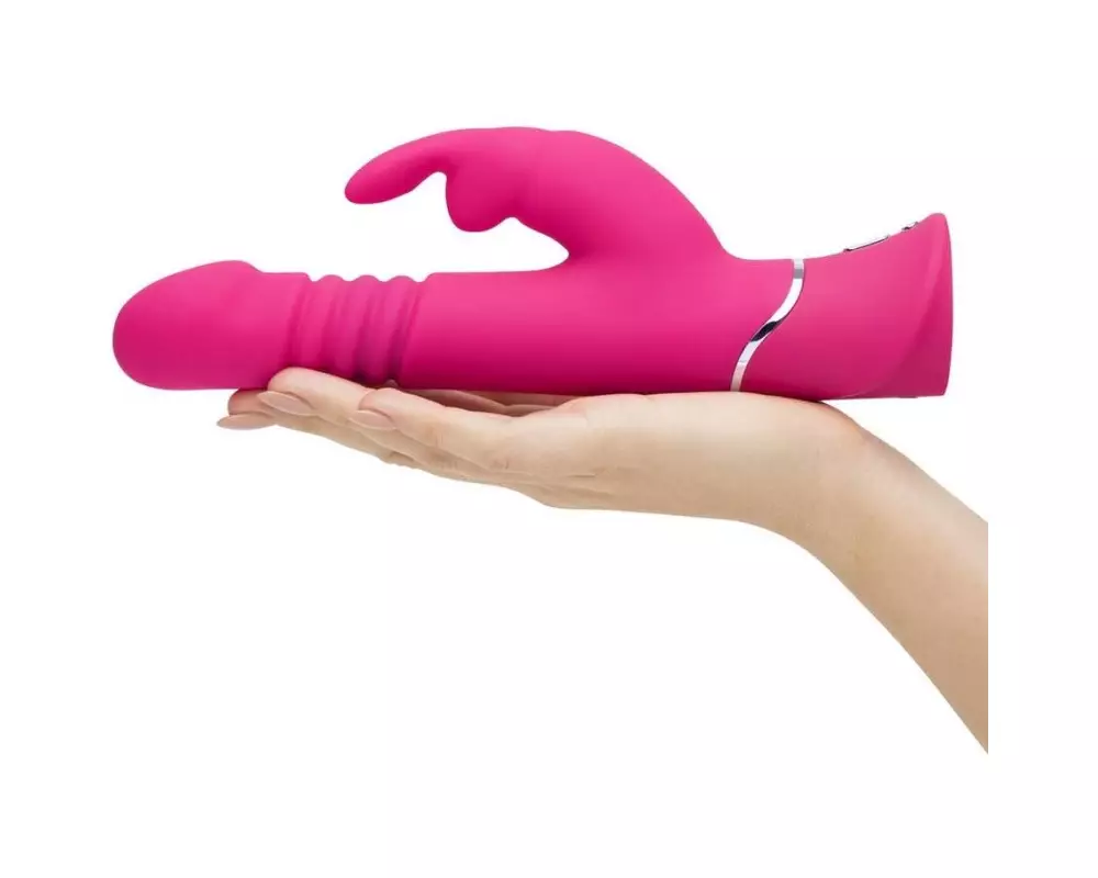 Вибратор Happy Rabbit Thrusting Realistic розовый
