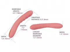 Вибратор Ava Neo персик.