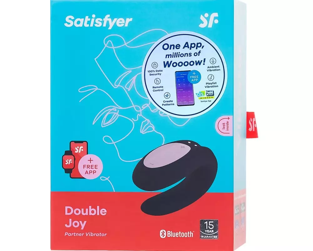 В/стимулятор Double Joy чёрн. Satisfyer