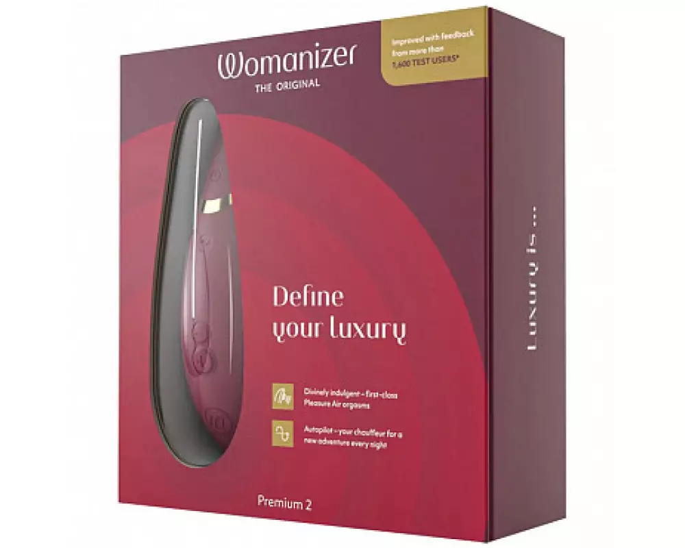 Стим.клитора Womanizer Premium 2 бордо