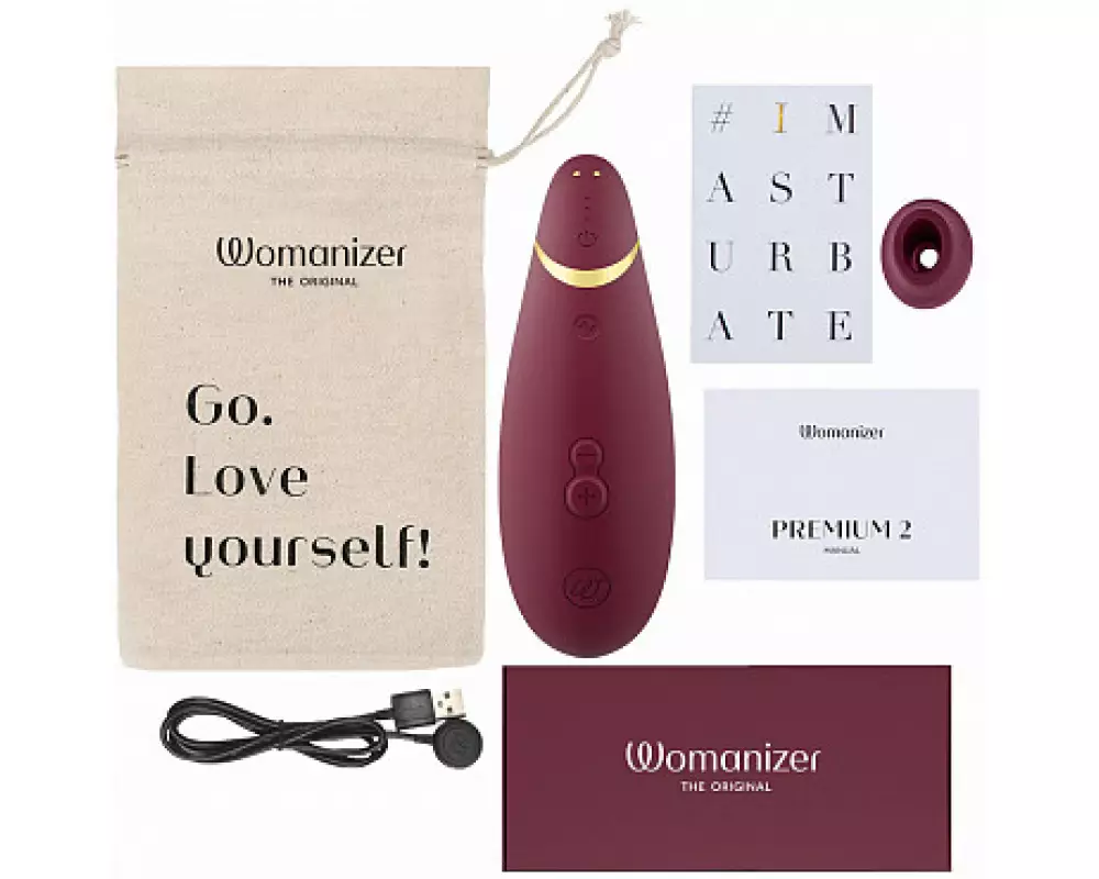 Стим.клитора Womanizer Premium 2 бордо