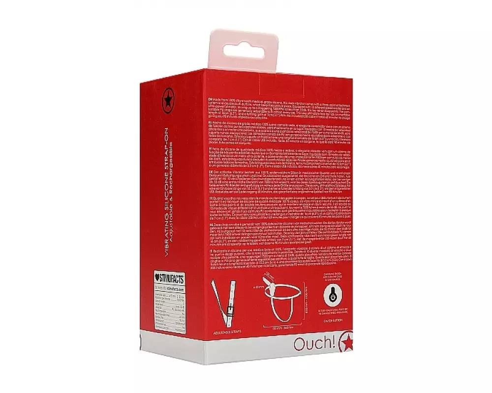 Страпон Ouch 466RED