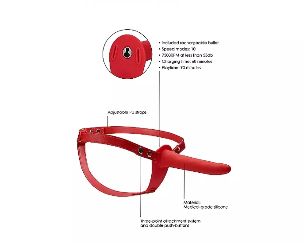 Страпон Ouch 466RED