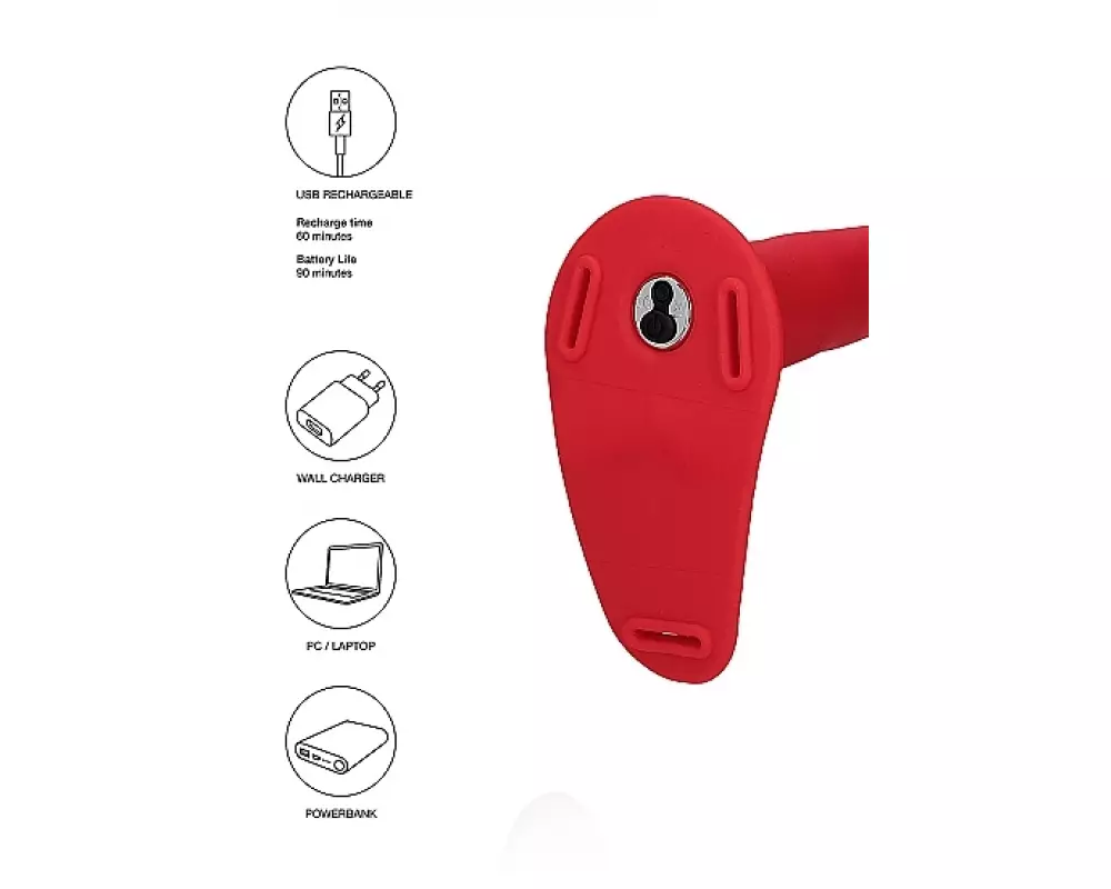 Страпон Ouch 466RED