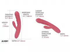 В/стимулятор AVERY розовый