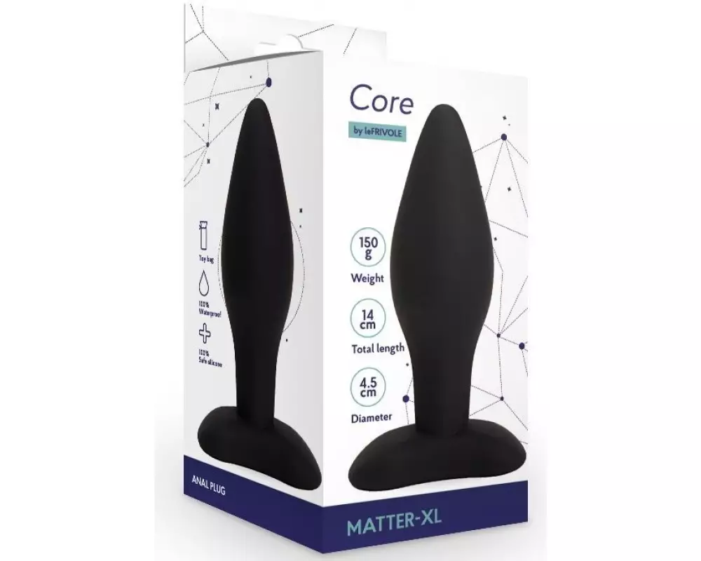 Matter пробка XL чёрн.