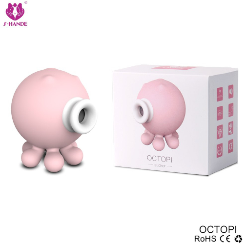 Вакуумный клиторальный стимулятор-осьминожка «Octopi Pink», цвет розовый, S-Hande SHD-S066